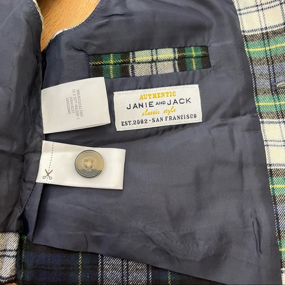 Janie and Jack Plaid Vest - Picture 5 of 7